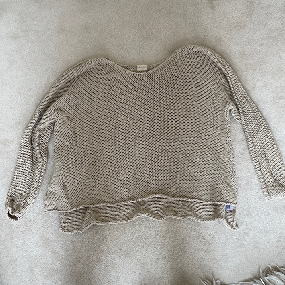 altar’d state tan summer sweater